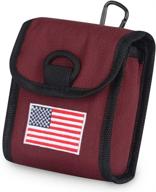 ⛳️ protective magnetic golf rangefinder case: big teeth usa flag design for tectectec, callaway, and more brands логотип