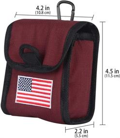 img 2 attached to ⛳️ Protective Magnetic Golf Rangefinder Case: Big Teeth USA Flag Design for Tectectec, Callaway, and More Brands