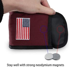 img 3 attached to ⛳️ Protective Magnetic Golf Rangefinder Case: Big Teeth USA Flag Design for Tectectec, Callaway, and More Brands