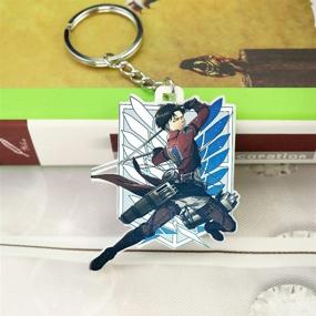 img 1 attached to Att_Ack Keychain Anime Keychain Cosplay Silicone