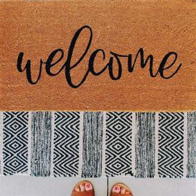 img 1 attached to 🚪 Theodore Magnus Natural Coir Doormat: 17 x 30, Non-Slip Backing, Indoor/Outdoor Welcome Mat