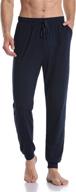 🩳 cotton lounge & sleep bottoms for men with pockets - colorfulleaf closed bottoms logo