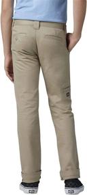 img 3 attached to Double Knee Skinny Straight Pants for Boys by Dickies