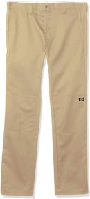 img 4 attached to Double Knee Skinny Straight Pants for Boys by Dickies