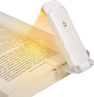 📚 dewenwils amber book reading light - usb rechargeable, blue light blocking, 3 brightness levels - led clip on book light for bedtime reading, kids, bookworms логотип