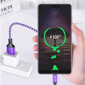 img 2 attached to Charging 【3 Pack】 3 3Ft＋3 3Ft Purple Durable