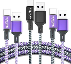 img 4 attached to Charging 【3 Pack】 3 3Ft＋3 3Ft Purple Durable