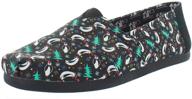 👞 black league men's alpargata slip-on loafers by toms shoes logo