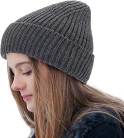 img 4 attached to 🧣 Feximzl Good Threads Beanie Hat: A Cozy Knit Skull Cap for Men and Women, Perfect for Winter Warmth