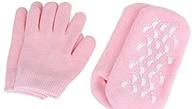 🧦 hydrating gloves and socks set with foot peel mask - spa accessories for cracked dry skin repair, soft cotton with thermoplastic gel, infused with essential oils and vitamins - 2 pairs logo