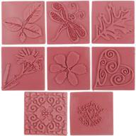 🧼 enhance your soap crafting with life of the party sp61501 8-pack square soap embossing stamp logo