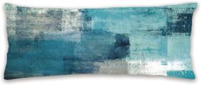 img 1 attached to 🌈 Sinpooo Ultra Soft & Cozy Body Pillow Cover - 20 x 54 inches Polyester Peach Skin Teal Decor Body Pillowcase with Hidden Zipper Closure (Turquoise)