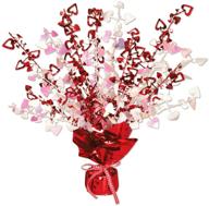 💖 beistle 15-inch heart gleam 'n burst centerpiece - 1 per package logo