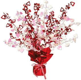 img 4 attached to 💖 Beistle 15-Inch Heart Gleam 'N Burst Centerpiece - 1 Per Package