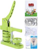 🍕 happizza 3rd gen 58mm button badge maker machine: installation-free diy pin button maker press with free 100pcs button parts, pictures, circle cutter, and magic book logo