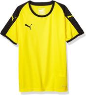 👚 puma одежда и активный джерси для девочек cyber yellow and black логотип