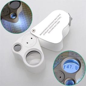 img 3 attached to 🔍 DREAME 30X 60X LED Lighted Jewelers Eye Loupe: The Ultimate Magnifier for Gems, Jewelry, Rocks, Stamps, Coins, Watches, Hobbies, Antiques, Models & Photos