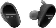 sony wf-sp800n black truly wireless sports in-ear noise canceling headphones with mic - phone call & alexa voice control logo