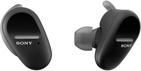 img 4 attached to Наушники Sony WF-SP800N Black с активным шумоподавлением, микрофоном и управлением голосом через телефон и Alexa, полностью беспроводные спортивные вкладыши.