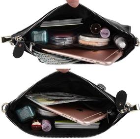 img 2 attached to 👛 Женские кошельки и сумки на запястье из натуральной кожи YALUXE: стильные и функциональные аксессуары для запястий