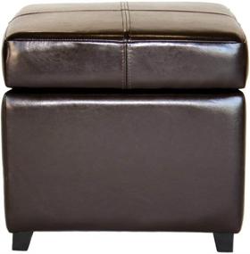 img 2 attached to Baxton Studio Dark Brown Storage Ottoman Set - OM380-J001