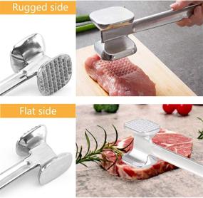 img 2 attached to 🔨 High-Quality Heavy Duty Meat Tenderizer: Dual-Sided Hammer Mallet & Chicken Pounder – Efficient Meat Mallet and Hammer Tool