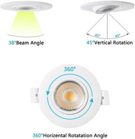 img 1 attached to 🔆 Enhanced Drart Recessed Downlight: Dimmable Equivalent for Perfect Ambiance