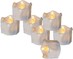 img 2 attached to 🕯️ Battery Operated Tealight Candles with Timer - 6Hrs On 18Hrs Off Cycle - 12pcs LED Flickering Flameless Tea Light Electric Votive Candles in Warm White for Xmas Party Halloween Wedding