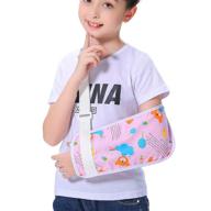 🐻 adorable pink bear arm sling for girls | fashionable and cute children's arm support | colorful pattern pediatric toddler arm brace for broken arm (s) логотип