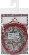 🧶 chiaogoo twist red lace interchangeable cables 50" - small: versatile and durable knitting accessory for crafters logo