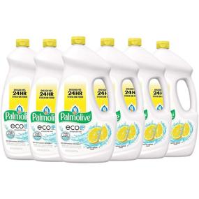 img 4 attached to 🍋 Palmolive eco+ Lemon Splash Automatic Dishwashing Gel, Dish Soap, 75 Fluid Ounce Bottle (Case of 6) (Model Number: 42706CT)