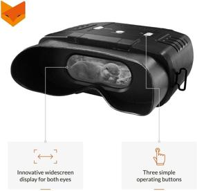 img 2 attached to 🔍 Enhance Your Night Vision with the Nightfox 100V Widescreen Digital Infrared Binocular: Zoom 3x20