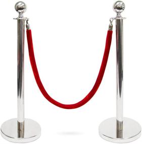 img 3 attached to 4 5 Foot Red Velvet Rope