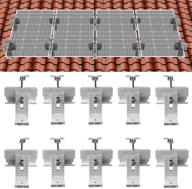 🏠 кронштейн для крепления солнечных панелей на крышу, комплект для 1-4 солнечных панелей от eco-worthy логотип