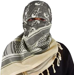 img 3 attached to Versatile GERINLY Skeleton Tactical Military Dustproof Men's Scarf Accessories – A Trendy Addition to Your Outdoor Gear!