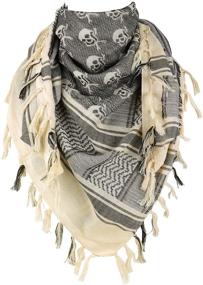 img 4 attached to Versatile GERINLY Skeleton Tactical Military Dustproof Men's Scarf Accessories – A Trendy Addition to Your Outdoor Gear!