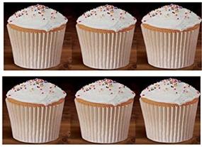 img 1 attached to 🧁 100 White Large Jumbo Texas Muffin/Cupcake Cups: Fluted Liners for Baking Cups