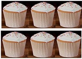 img 2 attached to 🧁 100 White Large Jumbo Texas Muffin/Cupcake Cups: Fluted Liners for Baking Cups