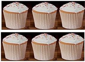 img 3 attached to 🧁 100 White Large Jumbo Texas Muffin/Cupcake Cups: Fluted Liners for Baking Cups