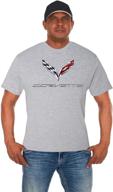 🔥 chevy corvette c7 men's crew neck t-shirt - black, gray, and red logo