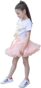 img 4 attached to 👶 Adorable Baby Girl Tulle Skirt in 36 Vibrant Colors - Perfect Fluffy Petticoat for Kids' Tutu Skirt Dancewear, Ideal for Little Girls (6M-10T)