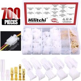 img 4 attached to 🔌 Hilitchi 700 Pcs 2.8mm Automotive Wire Connectors Assortment Kit with 30 Sets of 4mm Bullet Terminal Connectors and Cover