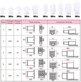 img 2 attached to 🔌 Hilitchi 700 Pcs 2.8mm Automotive Wire Connectors Assortment Kit with 30 Sets of 4mm Bullet Terminal Connectors and Cover