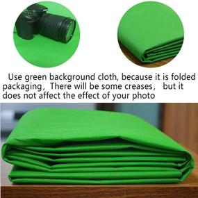 img 2 attached to 📸 Professional Photography Video Studio Green Screen Backdrops 5x7ft Non-Woven - Perfect for Photoshoots, Product Photography, Online Meetings, and Video Shootings - Model: EY044-C