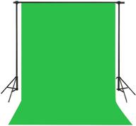 📸 professional photography video studio green screen backdrops 5x7ft non-woven - perfect for photoshoots, product photography, online meetings, and video shootings - model: ey044-c logo