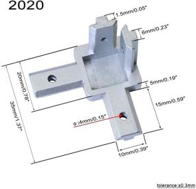 img 3 attached to Bracket Connector Aluminum Extrusion Profile