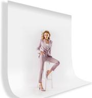 📷 high-quality julius studio 10x12 ft. white chromakey photography studio backdrop for professional photo and video shoots - long life, reusable, pure white muslin fabric (jsag208) logo