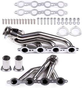 img 4 attached to cciyu Stainless Steel Exhaust Manifold Kit - Compatible with Chevrolet S10 1982-1990, GMC S15 1991-2004, GMC Sonoma 1982-2004