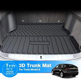 img 3 attached to 🚘 Mixsuper Custom Fit Cargo Liner for Tesla Model X 5 Passenger: All-Weather Trunk Mat Liner - Durable & Rear Trunk Floor Mat (Not Fit 6 or 7 Passenger)