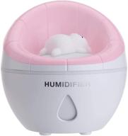 🌸 cotree usb small sofa humidifier - mini cool mist humidifier with 350ml water capacity - one touch shut-off, ideal for home, office, bedroom (pink) logo